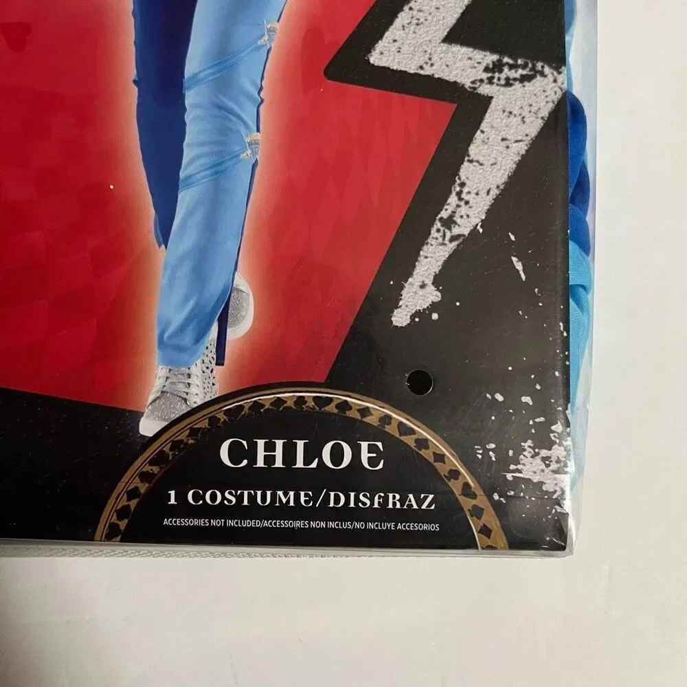 NWT DISNEY Descendants 4 Rise of Red Chloe Costume Girls L 12-14 NIP Halloween - Picture 11 of 14